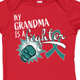 thumbnail image 4 of Inktastic Ovarian Cancer Awareness My Grandma is a Fighter Boys or Girls Baby Bodysuit, 4 of 5