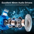 thumbnail image 2 of EEEkit Stereo Gaming Headset Fit for PS4/PS5/PC/Xbox One/Nintendo, Noise Cancelling Wired Over-Ear Headphones with Mic, Bass Surround, 2 of 9
