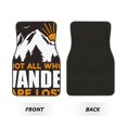 thumbnail image 2 of Disketp Not All Who Wander Are Lost4 for Crystal Velvet Car Mats Four-Piece Set,All-Season Automotive Protection, Vehicles, Cars, Trucks, and SUVs,Anti-Slip Design, 2 of 7