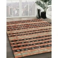thumbnail image 3 of Ahgly Company Machine Washable Indoor Square Contemporary Dark Sienna Brown Area Rugs, 4' Square, 3 of 7