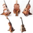thumbnail image 4 of Ukulele Stativ Golv Trä - Universal X-Ram Stativ Bärbar Stabil Avtagbar för Ukulele, Mandolin, Violin och Banjo - Brun, 4 of 4