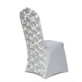 thumbnail image 6 of Efavormart 10 PCS Satin Rosette Silver Stretch Banquet Spandex Chair Cover Dinning Event Slipcover For Wedding Banquet Catering, 6 of 11