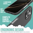 thumbnail image 3 of Funda para teléfono Smartish® iPhone 16 Pro MagSafe Gripmunk Black, 3 of 9