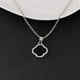 thumbnail image 4 of Collar con colgante de hierba de trébol de cuatro hojas de circón de la suerte de plantas, amor, mujer, madre, niña, regalo de boda, joyería de bendición, 4 of 4