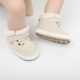 thumbnail image 4 of Emy Dola Unisex Baby Girls Boys High Top Sneaker Winter Booties Soft Sole Anti-Slip Faux Fur Lined Newborn Infant Prewalker First Walking Shoes, 4 of 9