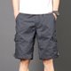 thumbnail image 4 of pstuiky Pantalones cortos cargo para hombre, Pantalones cortos deportivos para hombre, con cinturón, múltiples bolsillos, botones y cremallera, para exteriores, de trabajo, hasta la rodilla., 4 of 7
