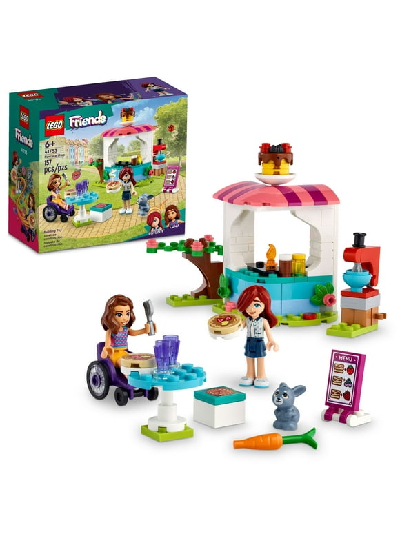 LEGO Friends Pancake Shop 41753 Building Toy Set, Pretend Creative Fun for Boys and Girls Ages 6+, With 2 Mini-Dolls and Accessories, Inspire Imaginative Role Play