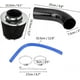 thumbnail image 3 of Filtro de entrada de aire frío automático, tubo de entrada de aire frío de 76 mm y 3 pulgadas, filtro de aire deportivo universal, kit de tubo de inducción de aluminio (fibra de, 3 of 5
