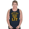 thumbnail image 4 of Hanukkah Menorah Let's Get Lit Tank Top T Shirts Men Women Brisco Brands L, 4 of 5