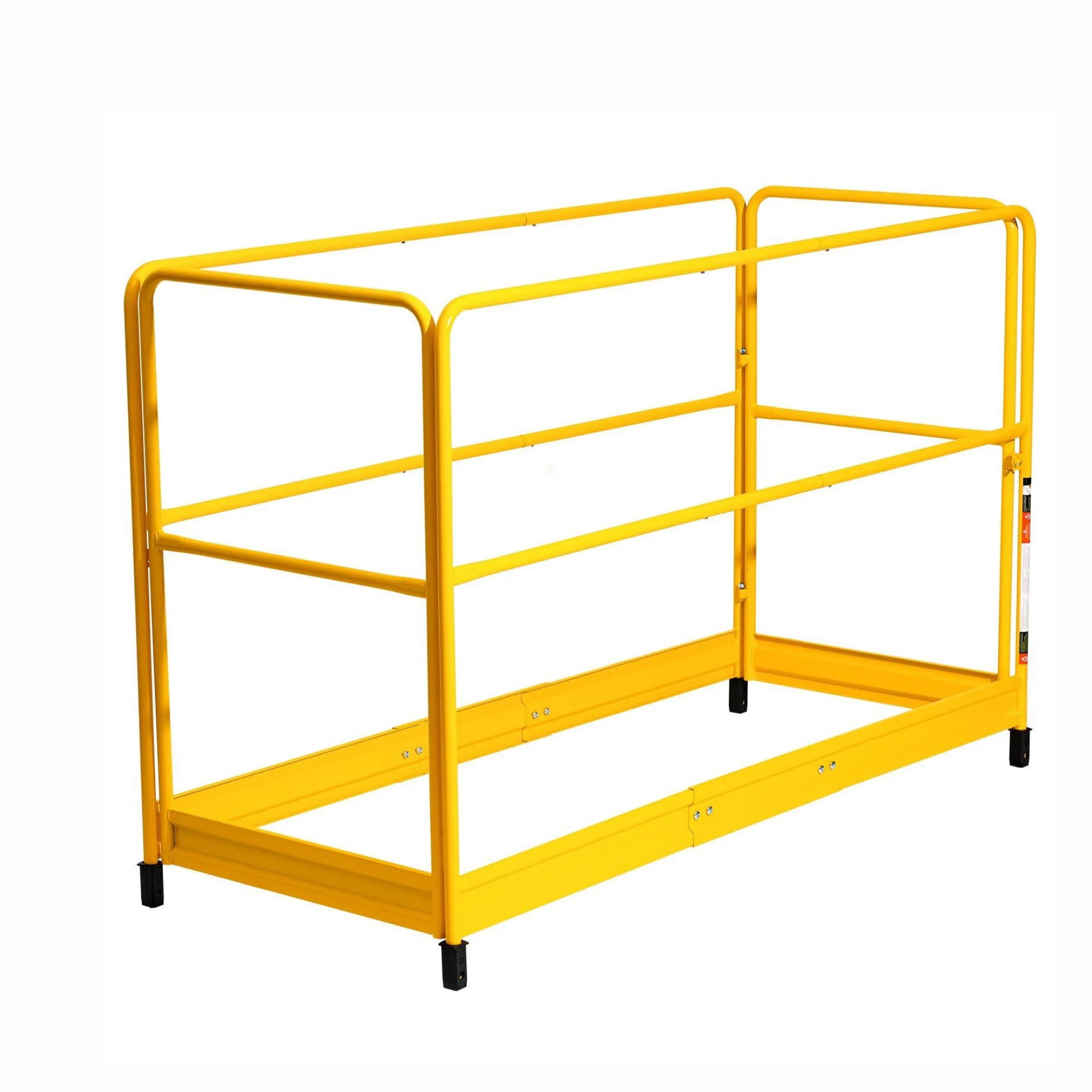 6ft Scaffolding Safety Guardrail, 55.4 lbs Rustproof Carbon Steel Baker Style Guard Rail System
