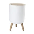 thumbnail image 3 of Cubo de basura de moda, cubo de basura de gran capacidad, cubo de basura con tapa a presión, cubo de basura con patas altas Pata desmontable redonda, 3 of 9