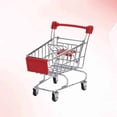 thumbnail image 4 of Shisuyan Épicerie Jeu d'Imitation Mini Chariots de Magasinage Jouet Rouge 1 Pcs, 4 of 8