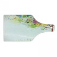thumbnail image 1 of Tree Cutting Board, Color Bursting Tree of Life Colorful Pastoral Creative Design Modern Style Art Print, Tempered Glass Cutting and Serving Board, Wine Bottle Shape, Multicolor, by Ambesonne, 1 of 1