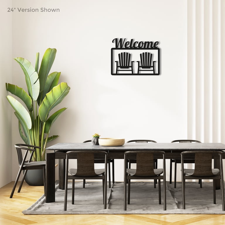 Wall Sign On The Chairs