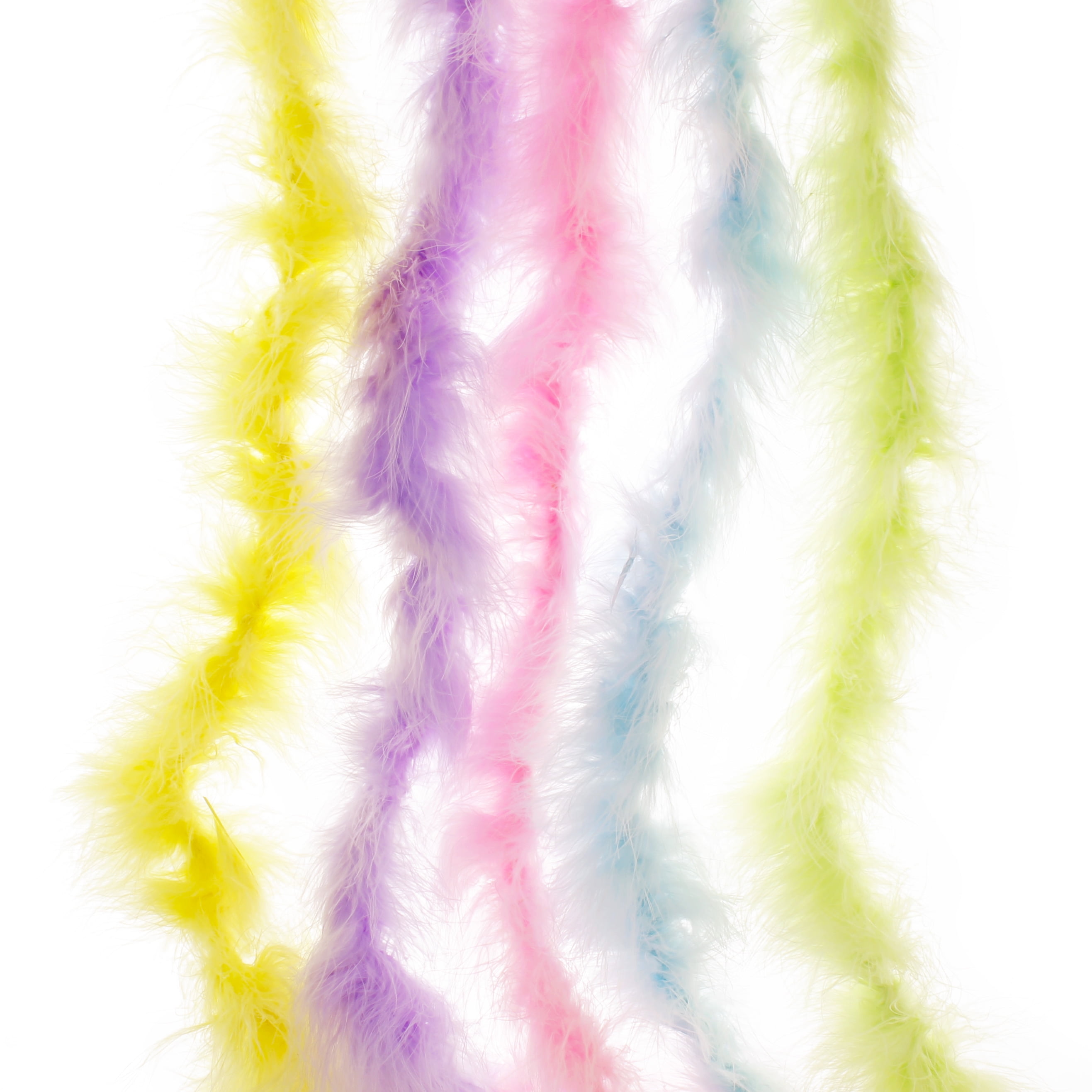 Rainbow  45 Grams Chandelle Feather Boa Dance Party Halloween Costume