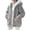 Gray, variant on Plus Size Winter Jackets for Women Hooded Double Sided Fleece Zip Up Jacket Coat, Army Green S-5XL