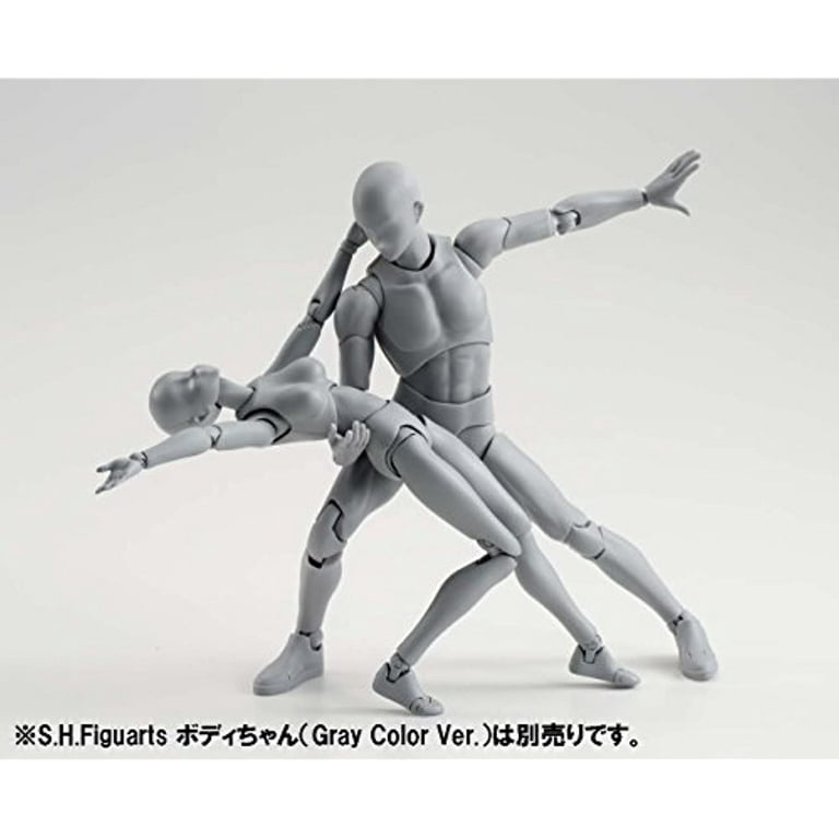 Bandai Figurine S.H.Figuarts Body Kun Male DX Set Grey Color Version