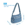 thumbnail image 4 of Deago Women's Retro Large Denim Shoulder Bag Crossbody Handbags Casual Style Lightweight Jean Tote Purse (Blue), 4 of 9
