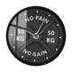 thumbnail image 2 of Reloj colgante de pared con diseño de pesas y pesas de 11,8 pulgadas, reloj de Fitness redondo para habitación de invitados, multifuncional, 2 of 9