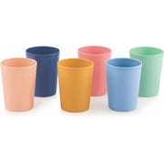 MASTERCOOK 6-Pack Unbreakable Reusable 8oz Plastic Cups, Stackable BPA-Free Tumblers