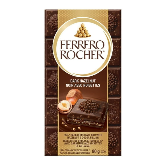 Barre noir et noisettes FERRERO ROCHER® 90g