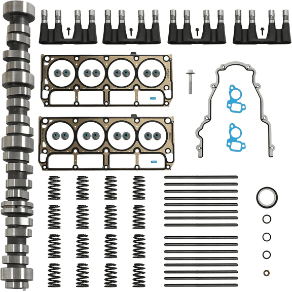 Camshaft Kit Lifters Trays Pushrods For Chevrolet Siwerado GMC Sierra LS1 LQ4 LQ9 4.8L 5.3L 5.7L 6.0L 6.2L 1999-2013