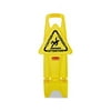 Rubbermaid Commercial Stable Multi-Lingual Safety Sign, 13w x 13 1/4d x 26h, Yellow -RCP9S0900YEL