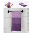 thumbnail image 6 of Purple Ombre Towel Set of 3, Soft Microfiber Bath Towels, Hand Towel, Washcloths, Farmhouse Vintage Wooden Striped Quick-Dry Absorbent Towels for Bathroom Kitchen Hotel Beach Gym Spa, 6 of 7