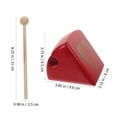 thumbnail image 3 of 1 Set Percussion Wooden Knocker Stick Buddhist Musical Instrument Music Teaching Toy, 3 of 8