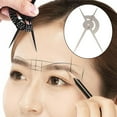 thumbnail image 3 of HILABEE Étriers de Ratio Précis Règle à Sourcils Microblading Flexible Amovible Réutilisable Règle en Acier Inoxydable Outils de Mesure pour Maquillage, 3 of 9