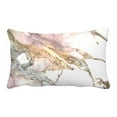 thumbnail image 1 of EREHome Housse de Coussin Texture Marbre Blanc Abstrait 20x30 Pouces, 1 of 1