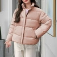 thumbnail image 2 of Vestes Matelassées Roses pour Femmes Tenues pour Dames Chaudes Simples Automne Hiver Veste Matelassée Vêtements 2025 Y2K S, 2 of 6