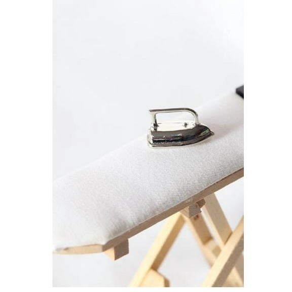 ITSELFER Miniature Dollhouse Furniture Set with Vintage Iron Sewing Machine Accessories for Miniature House Decor and Kids Pretend Play