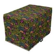 thumbnail image 1 of Forest Dog Crate Cover, Hedgehog Worms Plants Leaves Cherry Strawberry Blueberry Pastel, Easy to Use Pet Kennel Cover Small Dogs Puppies Kittens, 7 Sizes, Multicolor, by Ambesonne, 1 of 6
