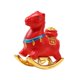 thumbnail image 5 of Figura de caballo, estatuilla, caballo balancín, escultura decorativa, adorno de mesa, resina rojo, 5 of 8