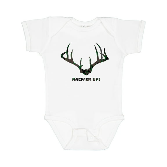 Inktastic Rack 'em Up in Camo Boys or Girls Baby Bodysuit