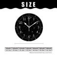 thumbnail image 2 of 10 Inch Wall Clock Battery Operated Silent Clock Decorative for Office, Kitchen, Outdoor, Living Room，Funny Star Multicolor, 2 of 4