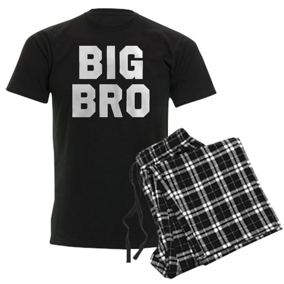 CafePress - Big Bro Men's Dark Pajamas - Men's Dark Loose Fit Cotton Pajama Set