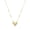 10K Yellow Gold, variant on 10K Yellow Gold Diamond-Cut Front and High Polish Back 3D Heart Necklace for Women on a 16–18 Inch Adjustable 10K Gold Cable Chain with Diamond-Cut Station Beads