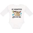 thumbnail image 3 of Inktastic My Godmother Loves Me with Sloth and Hearts Boys or Girls Long Sleeve Baby Bodysuit, 3 of 5