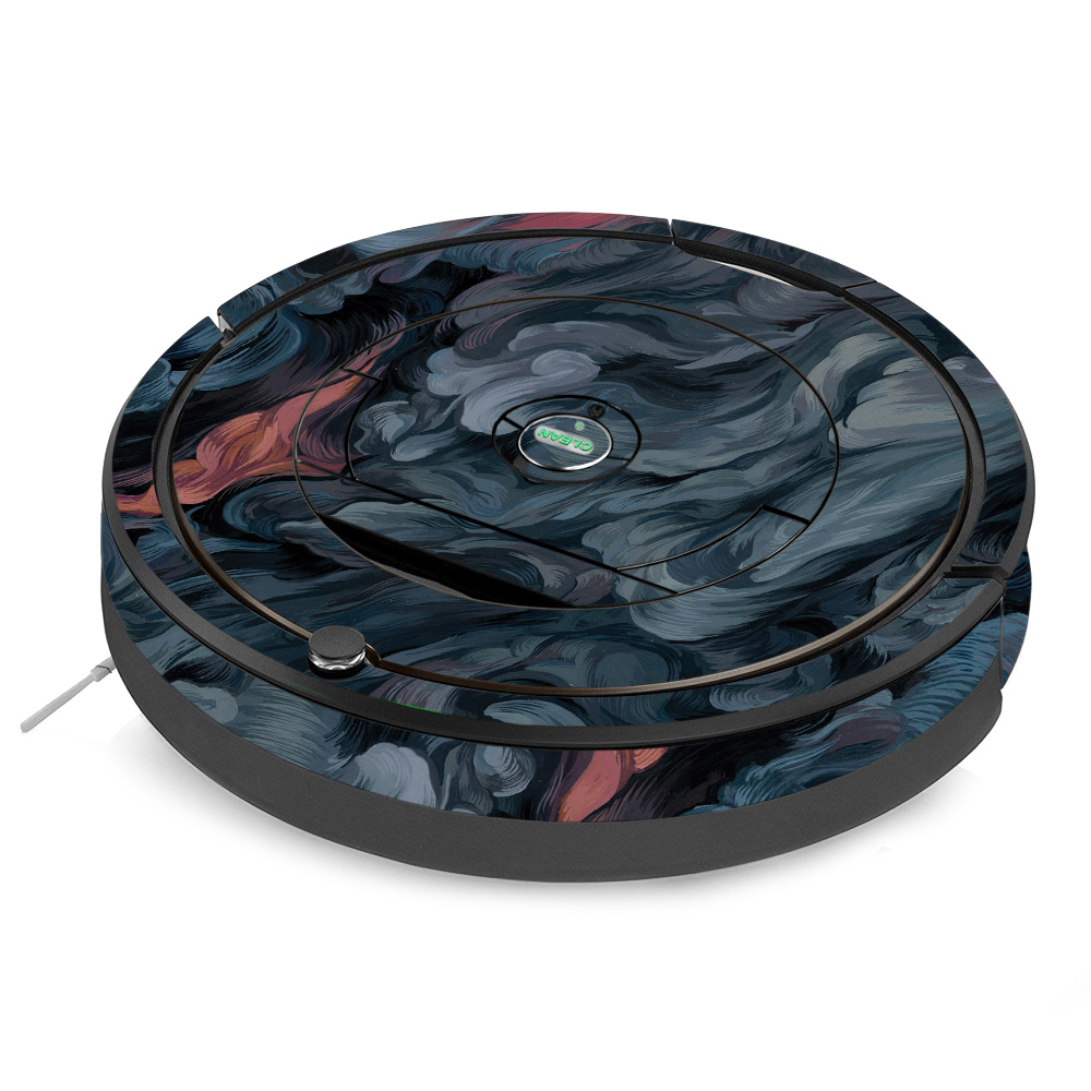 Skin Decal Wrap for iRobot Roomba 890 Vacuum sticker Angry Ripple