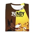 thumbnail image 6 of Bendy And The Ink Machine Boys Girls 3d Graphic Printed T-Shirt Crewneck Short Sleeve Tees, 6 of 6