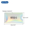 thumbnail image 2 of Uxcell Protector NFC Holder RFID Blocking Credit Card Sleeves Laser Silver, 20 pack, 2 of 5