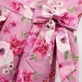 thumbnail image 6 of ZQUUVOU Toddler Flower Girl Dress for Wedding Flutter Sleeve Floral Bow Princess Birthday Tea Party Sundress Hot Pink, 6 of 8