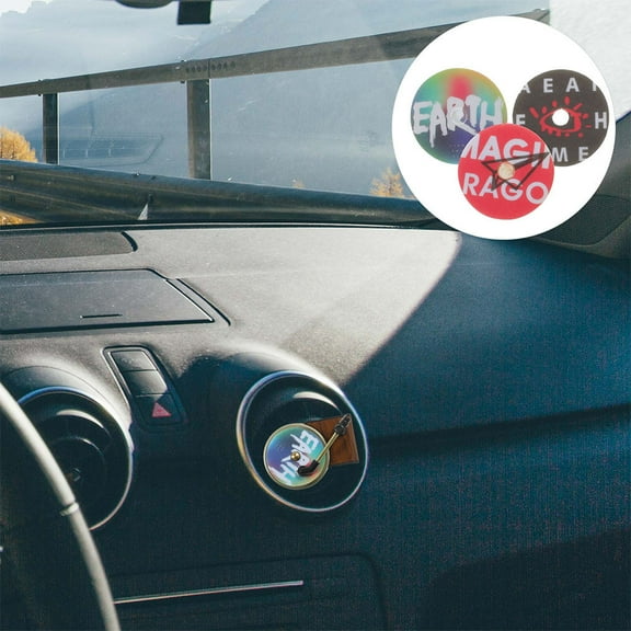 Raindrops Car Vent Clip Air Fresheners with Vintage Record Player Design, Assorted Colors, PE Material, 18 Pieces for Vehicle Use