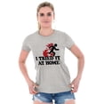 thumbnail image 4 of Tried It Home Nerd Science Project Womens Fitted Plus Size Graphic Tee Brisco Brands 3X, 4 of 5