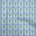 thumbnail image 1 of oneOone Polyester Spandex Medium Blue Fabric Text Sewing Fabric By The Yard Printed Diy Clothing Sewing Supplies 56 Inch Wide, 1 of 5