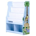 thumbnail image 1 of Teamson Kids Kids Sunny Safari Wooden Bookcase Book Shelf Multi Storage Blue, 1 of 10
