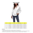 thumbnail image 5 of Camisa de manga larga Nikou para mujer con botones de seda satinada, 5 of 5