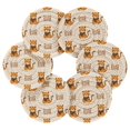 thumbnail image 2 of Haosy Set of 6 Drink Woven Coaster with Holder Heat Resistant Non-Slip Bar Coasters 4 Inches Cute Cartoon Playful Tiger, 2 of 7